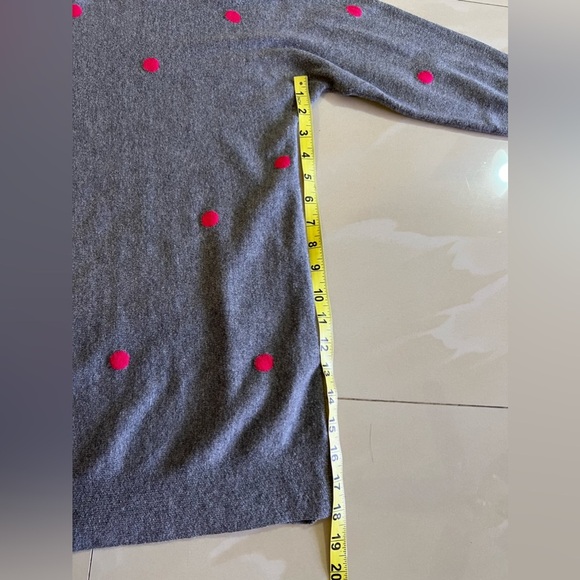 Joules Knitwear Crafted from Finest Yarns gray pink dots cotton polyester wool - Picture 5 of 16
